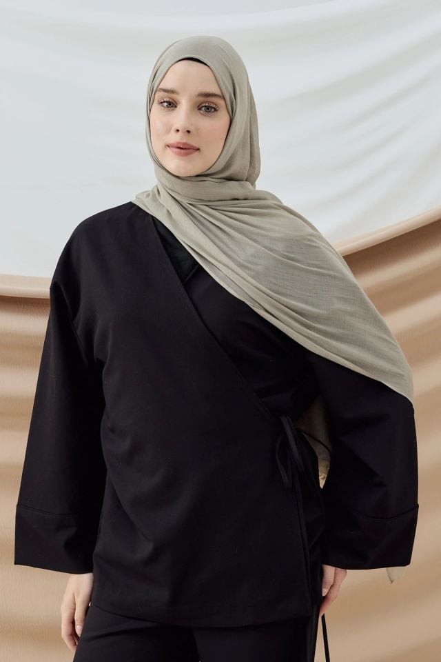 Aya Pamuk Şal - Antik Bej