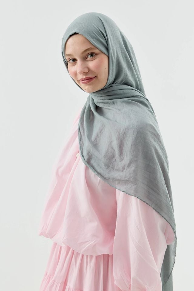 Aya Pamuk Şal - Kurşun