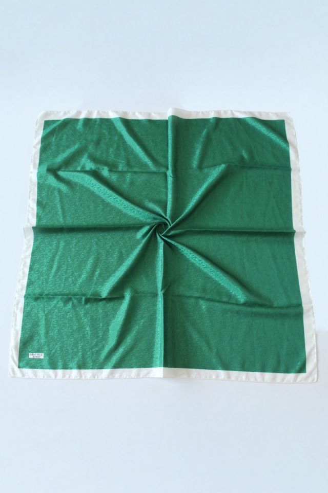 Hint İpek Monogram Eşarp - Yeşil