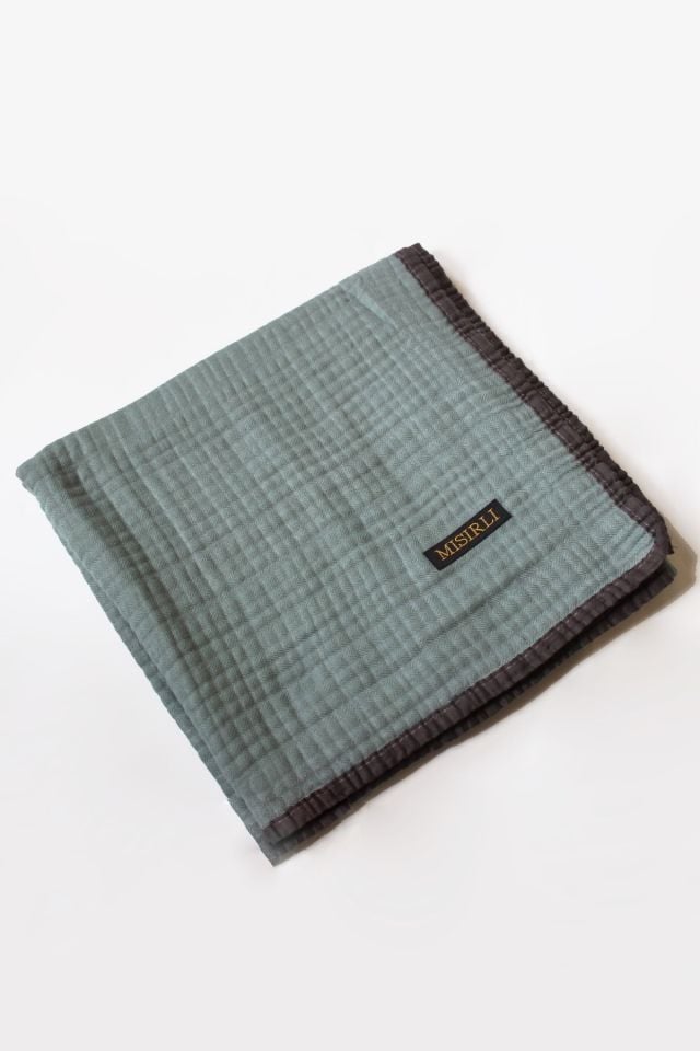 Müslin Biyeli Eşarp - Nil Yeşili