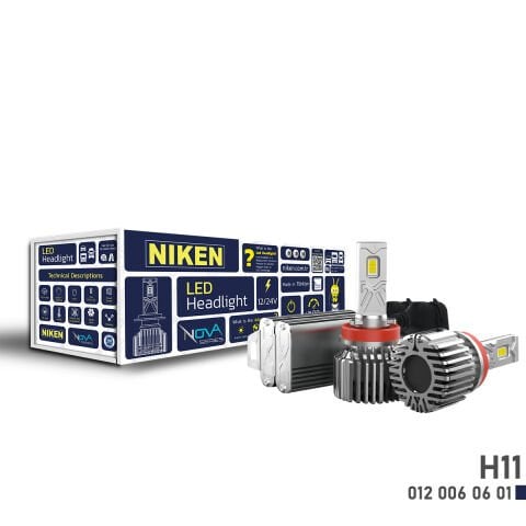 H11 Led Xenon Far Ampulü Nova Niken 12000 Lümen
