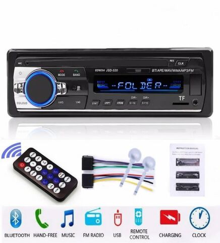 Jsd-520 Kumandalı Bluetooth'lu Oto Teyp Fm Radyo Sd Usb