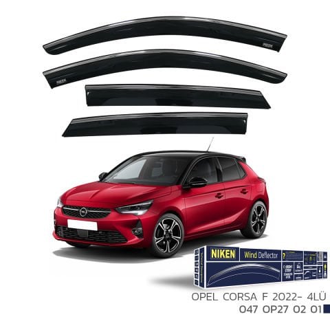 Opel Corsa F Kromlu Cam Rüzgarlığı Niken 2022 Sonrası