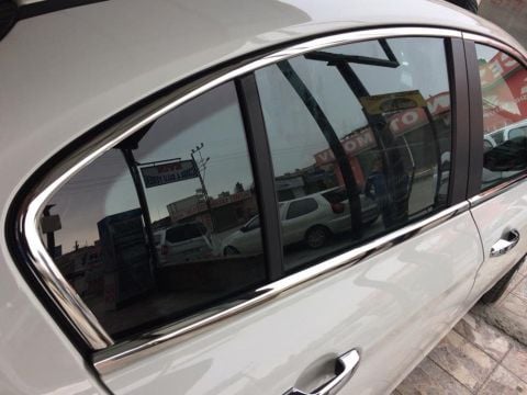 Fiat Egea Cam Çıta Çerçevesi Komple Set Kromu Nikelajı 8 Parça Paslanmaz