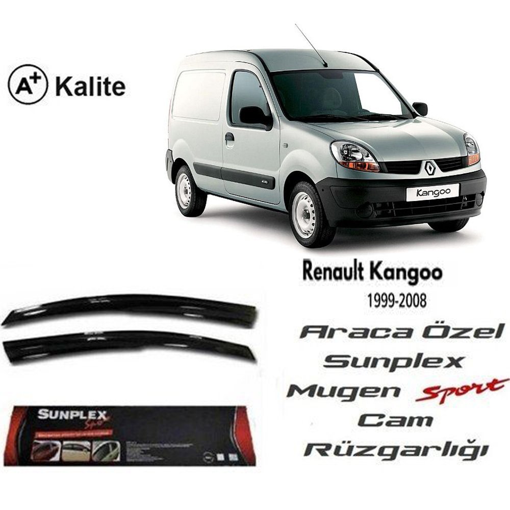 Renault Kangoo 1 Cam Rüzgarlığı Mugen Tip Sunplex 2li