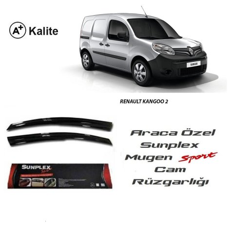 Renault Kangoo 2 Cam Rüzgarlığı Mugen Tip Sunplex 2li