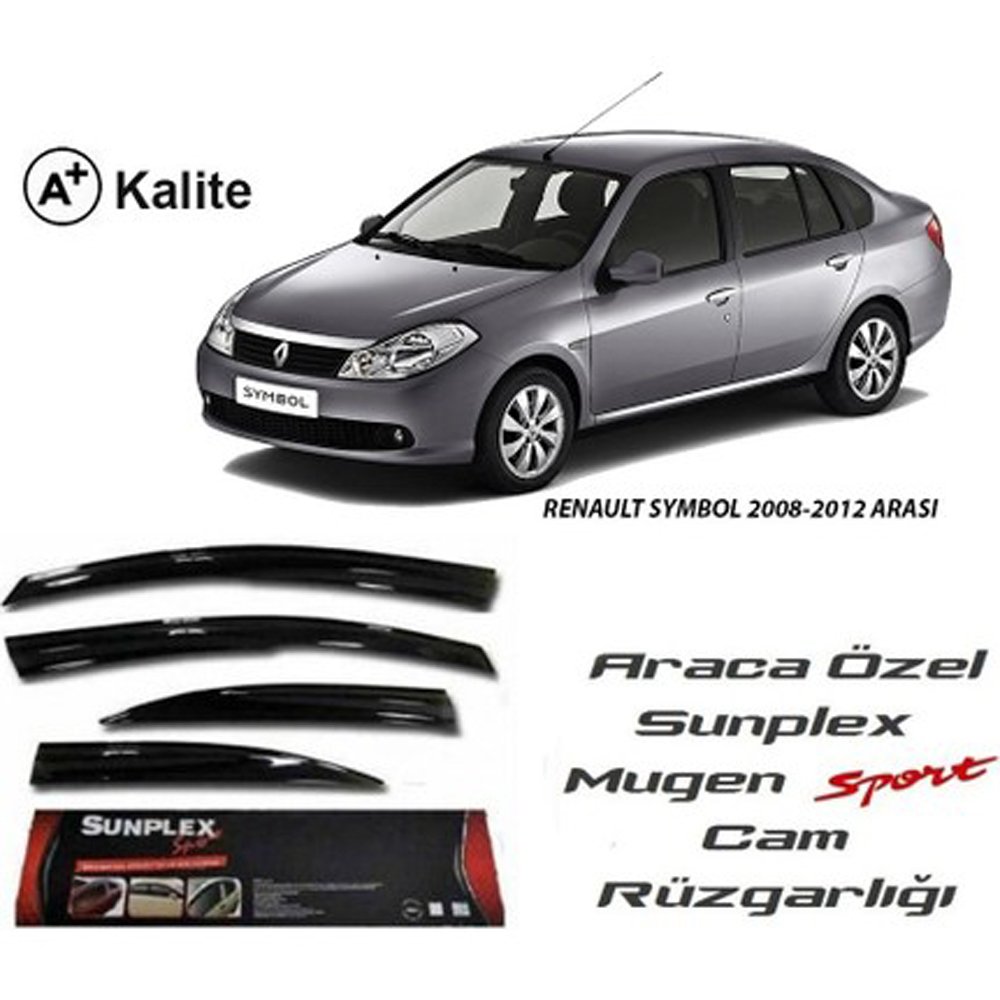 Renault Symbol Cam Rüzgarlığı Mugen Tip Sunplex 2006-2013
