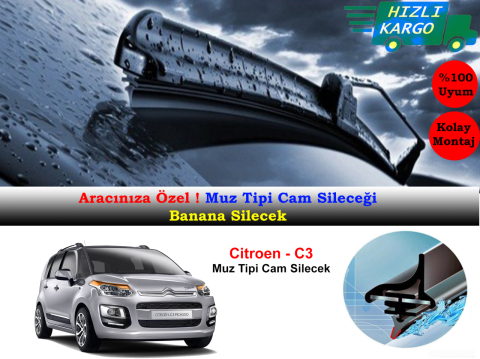 Citroen C3 Picasso Muz Silecek Takımı 2010-2015