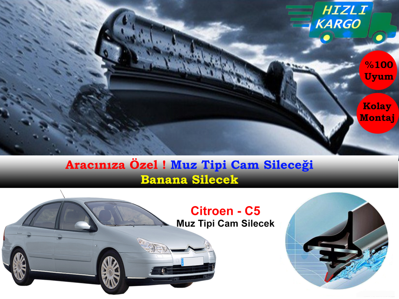 Citroen C5 Muz Silecek Takımı 2001-2007