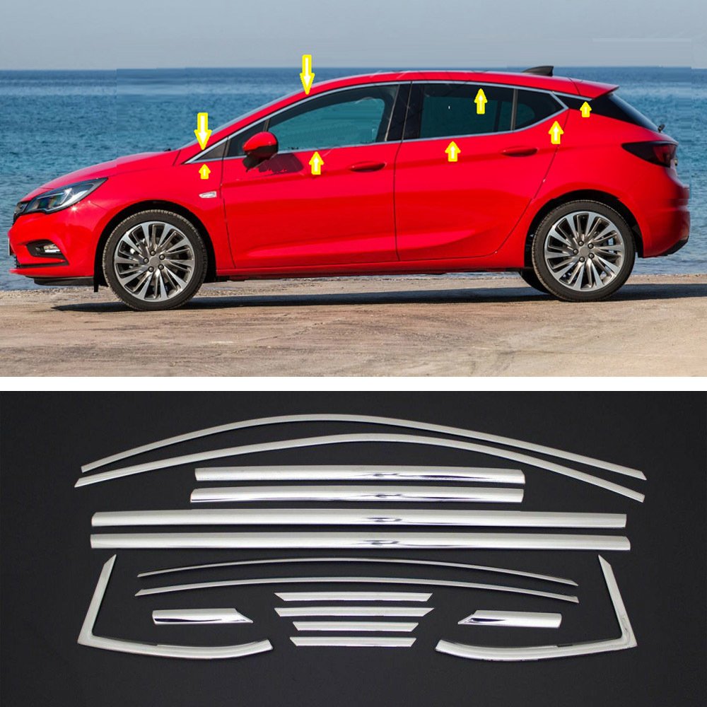 Opel Astra K Cam Çıtası Çerçevesi Kromu Nikelajı Komple Hb