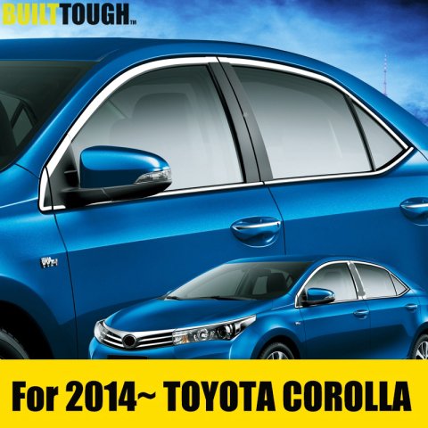 Toyota Corolla Cam Çıtası Kromu Nikelajı Komple 2013-2018