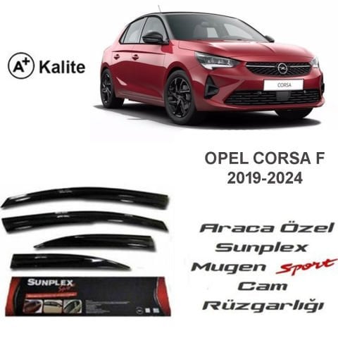 Opel Corsa F Cam Rüzgarlığı Mugen Tip Sunplex 2019 Sonrası