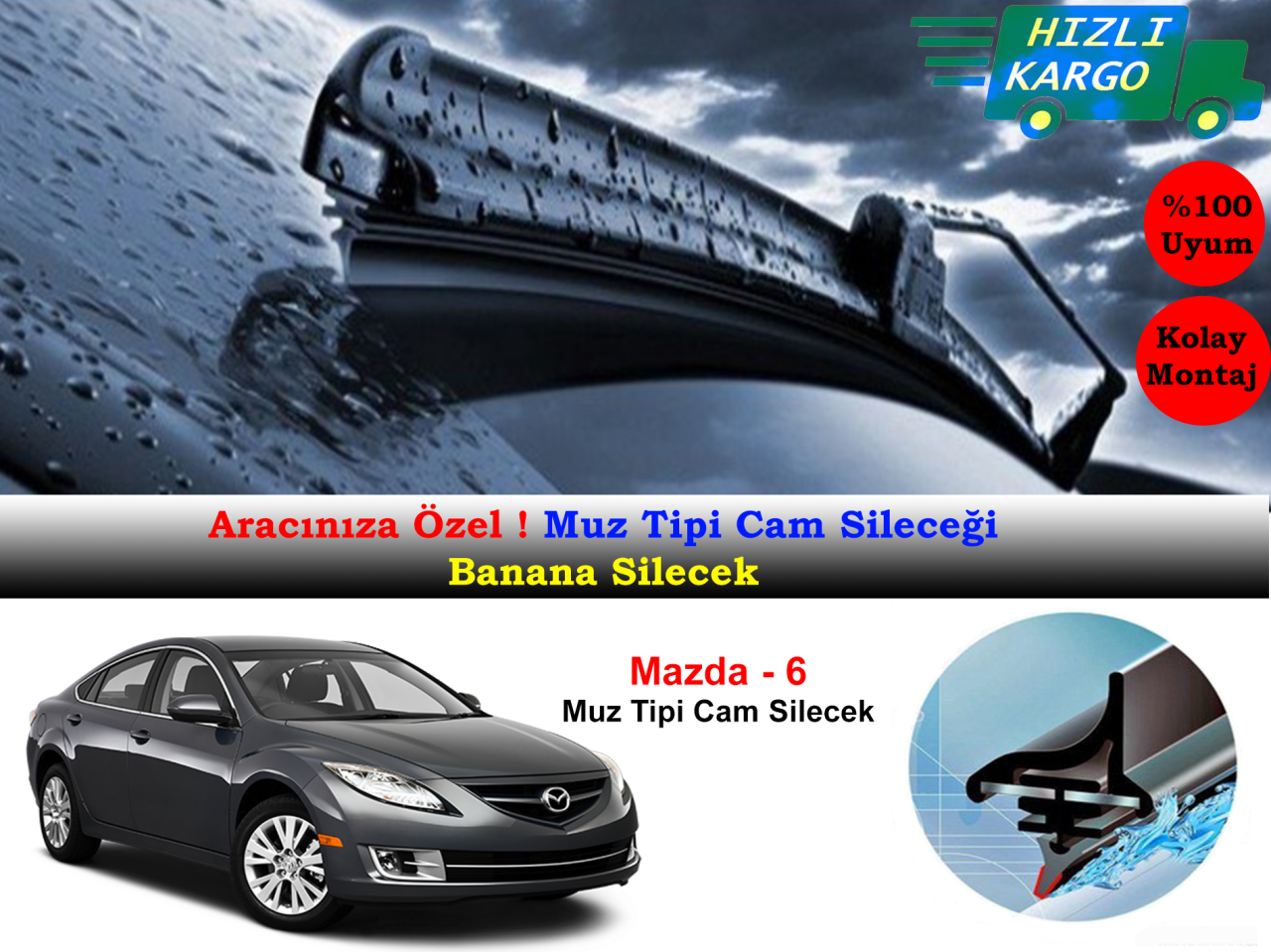 Mazda 6 Muz Silecek Takımı 2008-2012