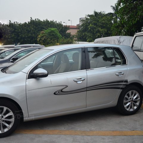 Volkswagen Golf 6 Cam Çıtası Çerçevesi Kromu Nikelaj Komple 2009-2013