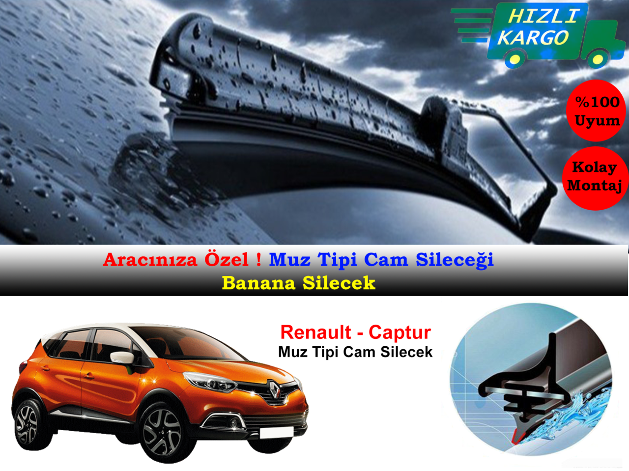 Renault Captur Muz Silecek Takımı 2003-2018