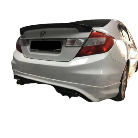 Honda Civic FB7 Uyumlu Bagaj Üstü Spoiler Amerikan Yapışık Parlak Siyah