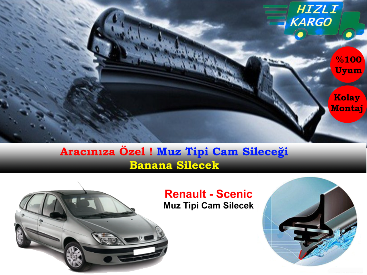 Renault Scenic Muz Silecek Takımı 2003-2005