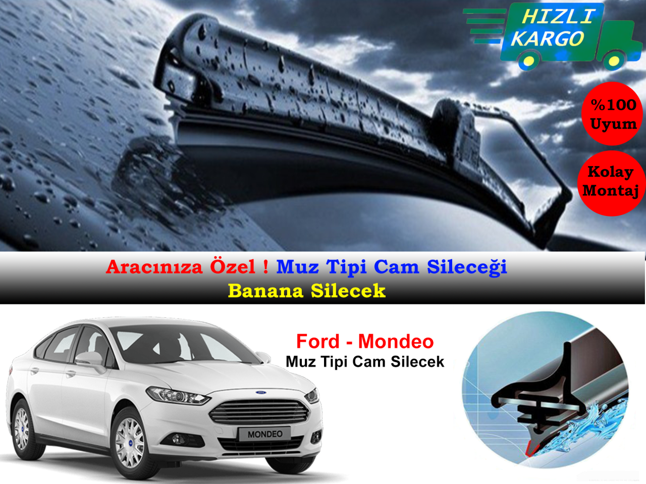 Ford Mondeo Muz Silecek Takımı 2015-2017