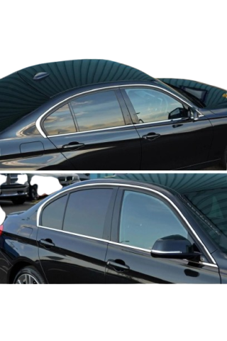 Bmw 3 Serisi F30 Cam Çıtası Komple Set Çerçevesi Kromu Nikelajı 2011-2019