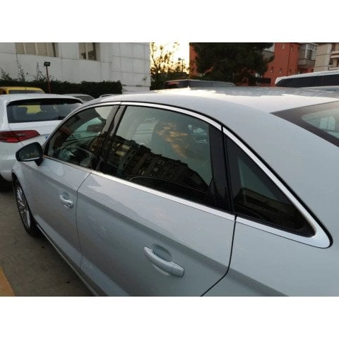 Audi A3 Sedan Cam Çıtası Çerçevesi Kromu Nikelajı 2013 Sonrası