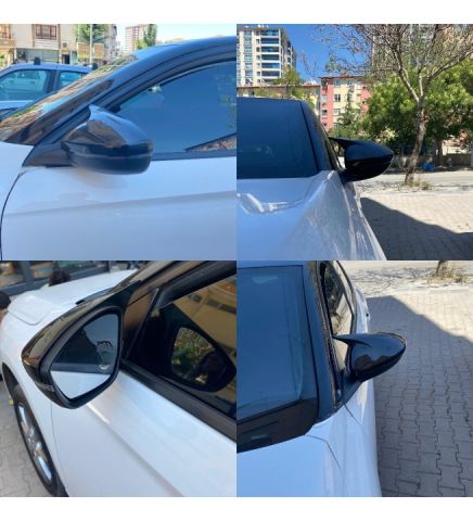 Cıtroen C5 Cactus Yarasa Ayna Kapağı Batman Parlak Siyah Piano Black