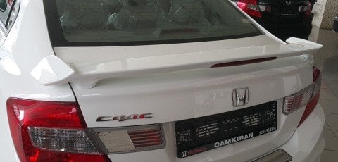 Honda Civic FB7 Bagaj Üstü Spoiler Işıklı Abs Plastik 2012-2015