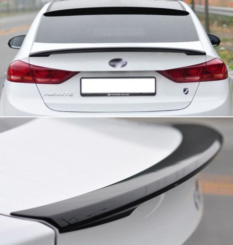 Hyundai Elantra Bagaj Üstü Spoiler Yapışık Abs Plastik 2017-2018