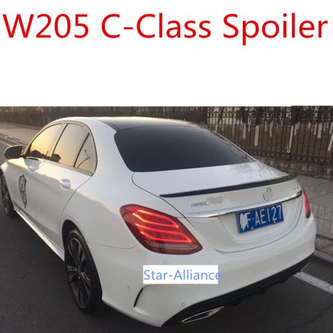 Mercedes C Class W205 AMG Bagaj Üstü Spoiler Abs Plastik 2015-