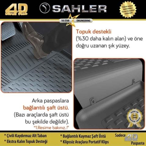 Audi A6 Havuzlu Paspas 4,5D Sahler 2011-2015