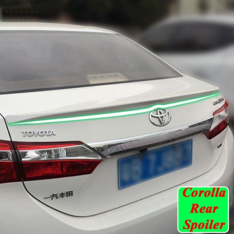Toyota Corolla Bagaj Üstü Spoiler Yapışık Abs Plastik 2013-2018