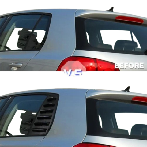 Volkswagen Golf 5 Kelebek Cam Kaplama Vizörü Parlak Siyah