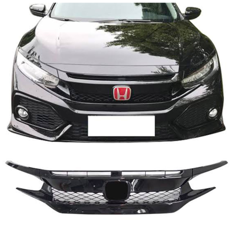 Honda Civic FK7 Typer Ön Panjur Ve Far Kaşları Siyah