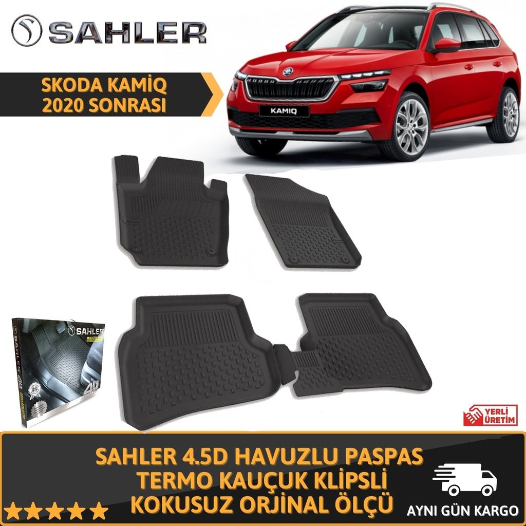 Skoda Kamiq Havuzlu Paspas 4,5D Sahler 2020