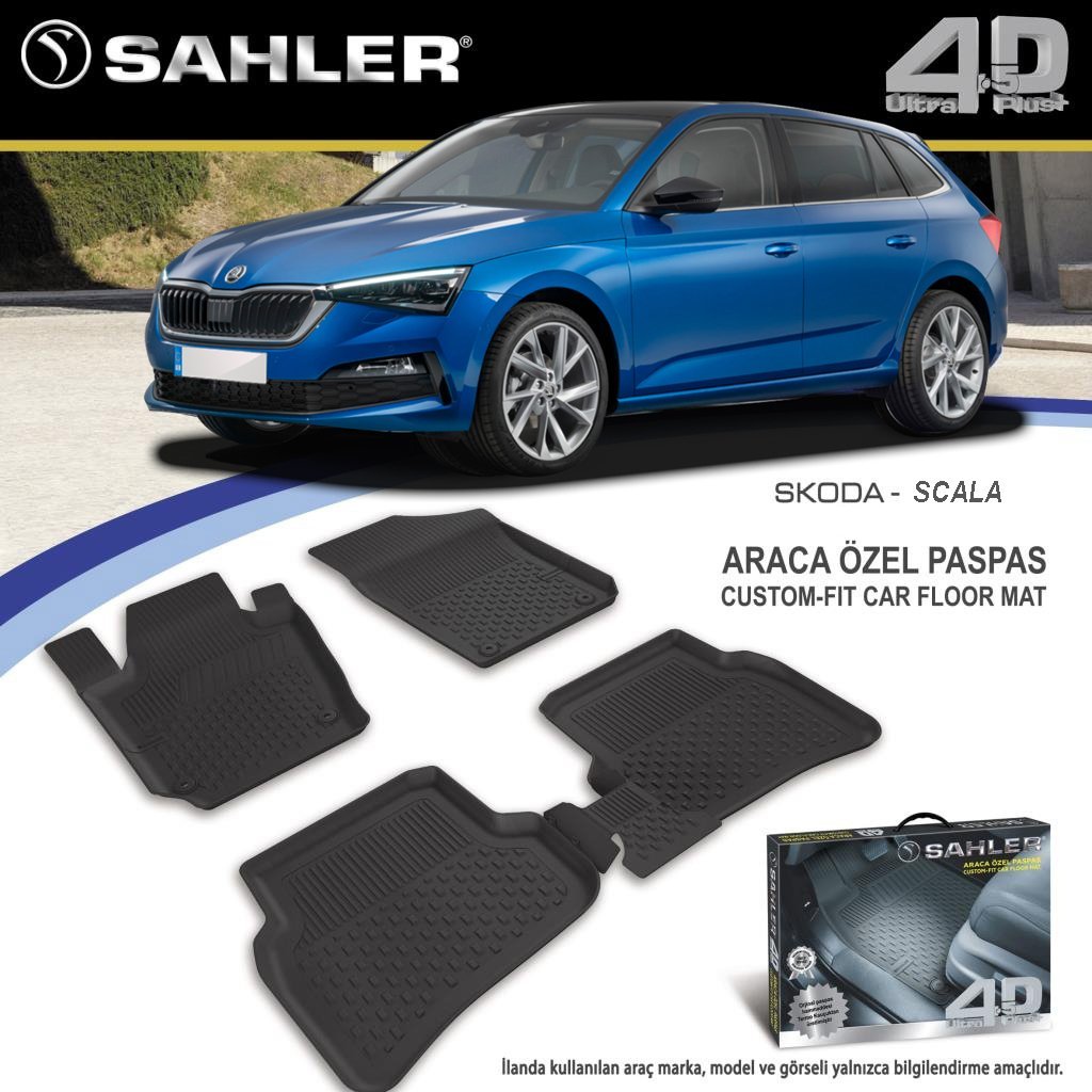 Skoda Scala Havuzlu Paspas 4,5D Sahler 2020