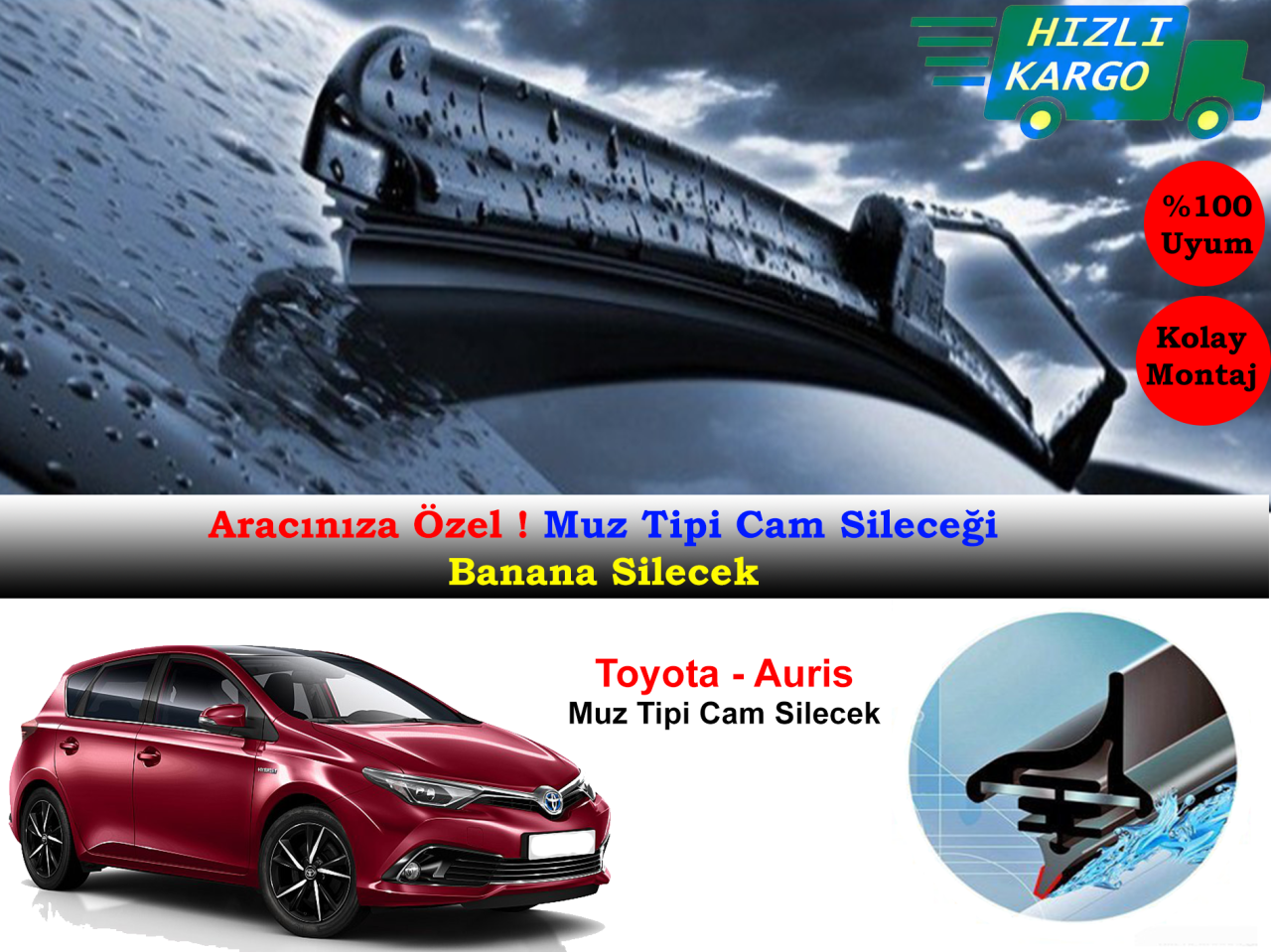 Toyota Auris Muz Silecek Takımı 2012-