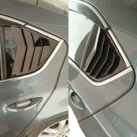 Skoda Octavia Kelebek Cam Kaplama Vizörü Parlak Siyah
