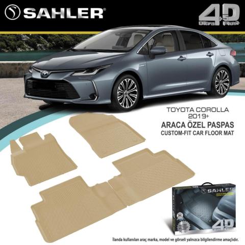 Toyota Corolla Havuzlu Bej Paspas 4,5D Sahler 2019 Sonrası