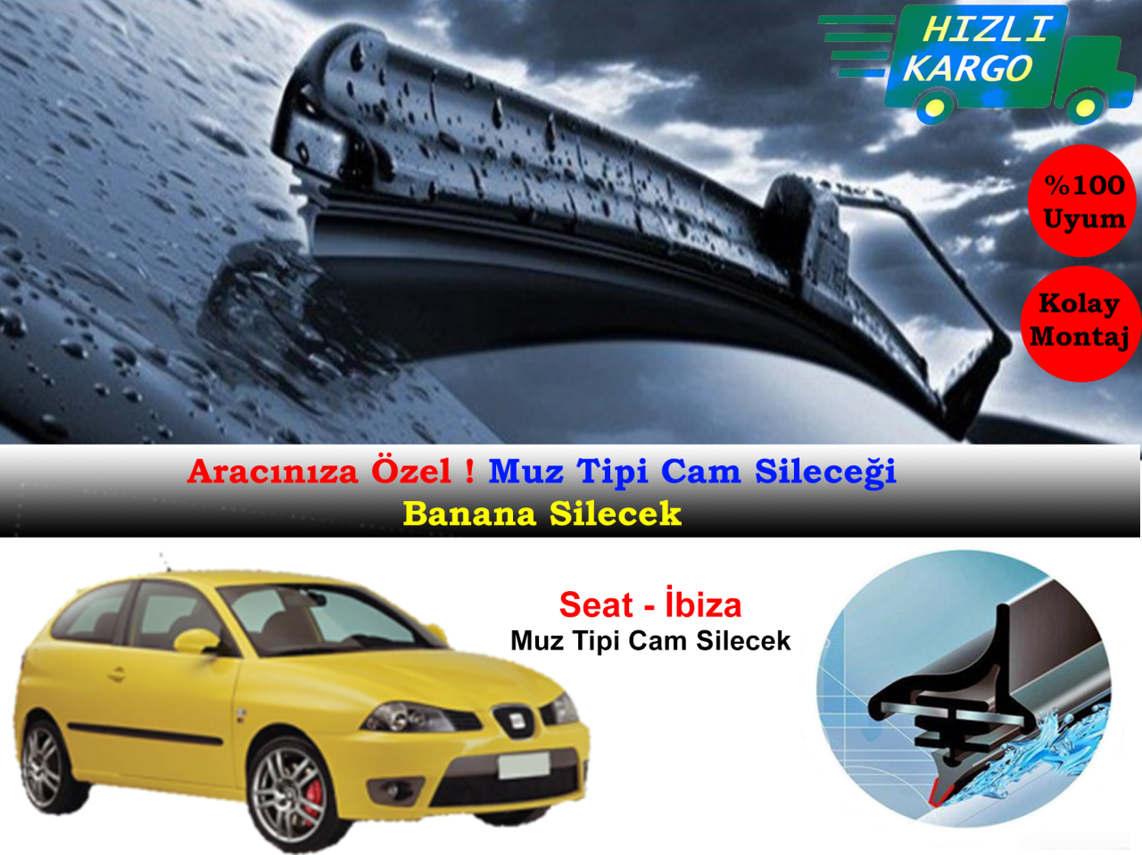 Seat Ibiza Muz Silecek Takımı 2002-2005