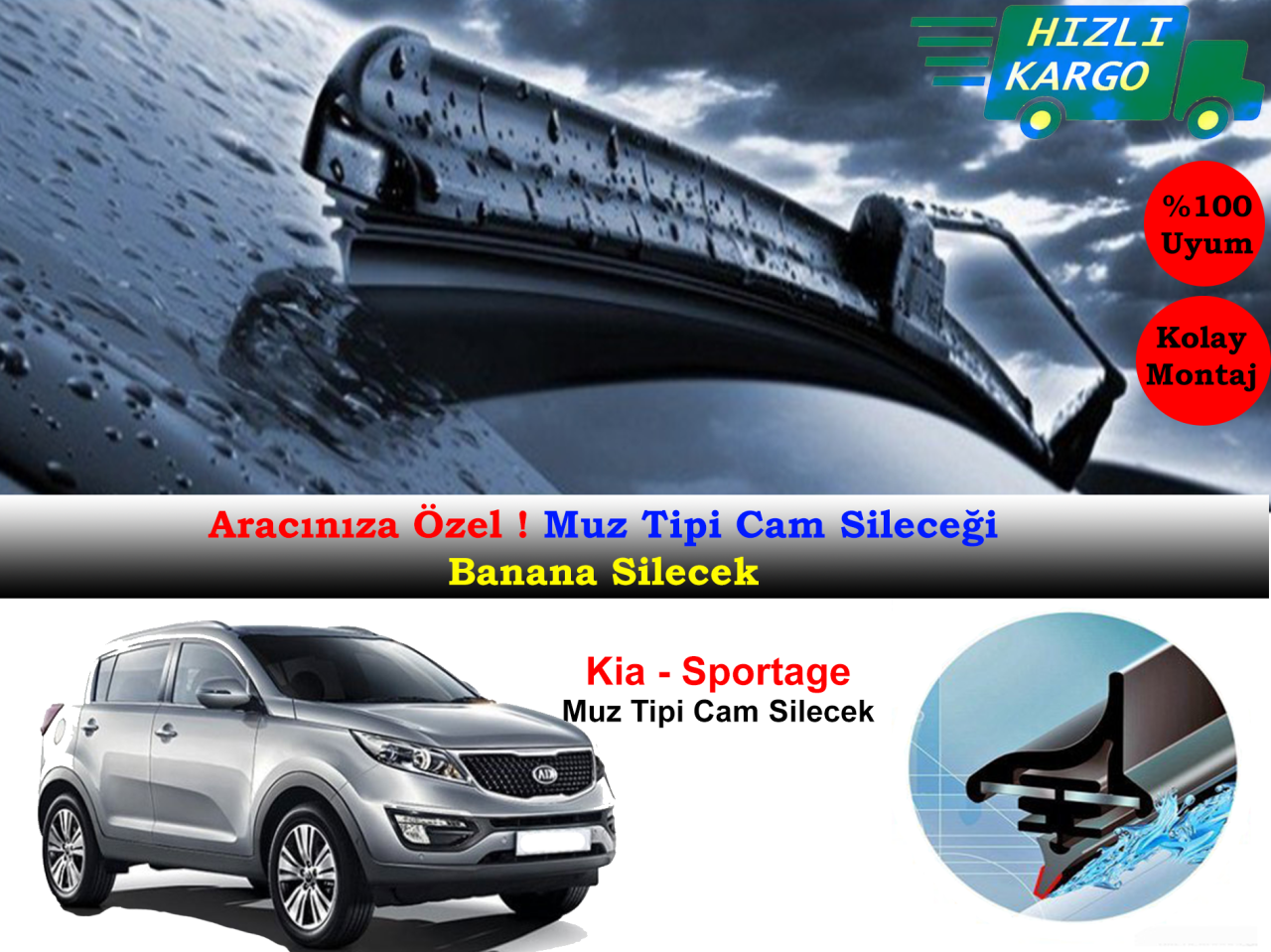 Kia Sportage Muz Silecek Takımı 2010-2015