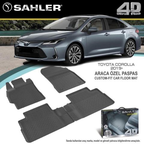 Toyota Corolla Havuzlu Paspas 4,5D Sahler 2019 Sonrası