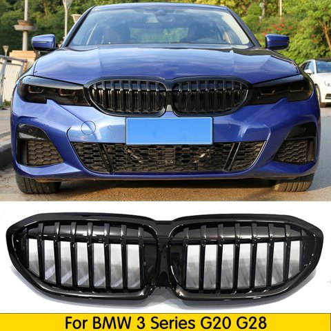 Bmw 3 Serisi G20 Piano Black Ön Panjur M3 Izgara Böbrek