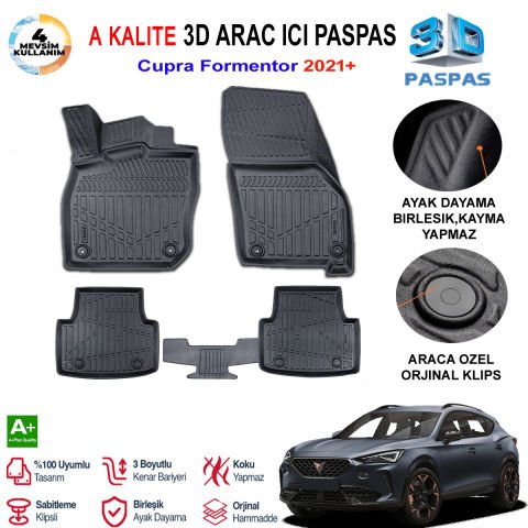 Cupra Formenter 3D Paspas Havuzlu Pro 2023 Sonrası