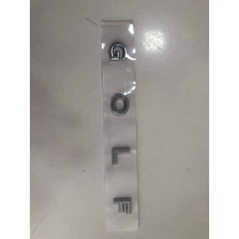 Yeni Golf 7- 8 Yazısı Orjinal Krom Volkswagen Golf Bagaj Yazısı