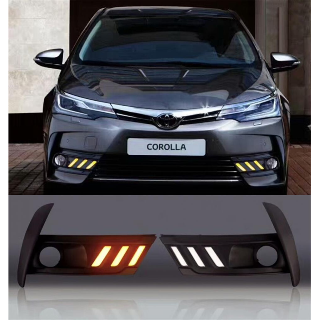 Toyota Corolla 2016-2017-2018 Gündüz Ledli Sis Lambası Çerçevesi