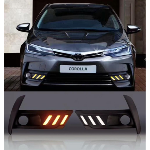 Toyota Corolla 2016-2017-2018 Gündüz Ledli Sis Lambası Çerçevesi