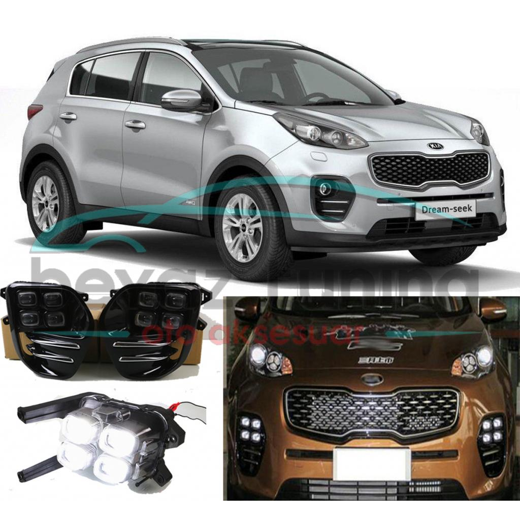 Kia Sportage Sis Lambası Farı Ledli Çerçeveli KX5 2016-2017-2018