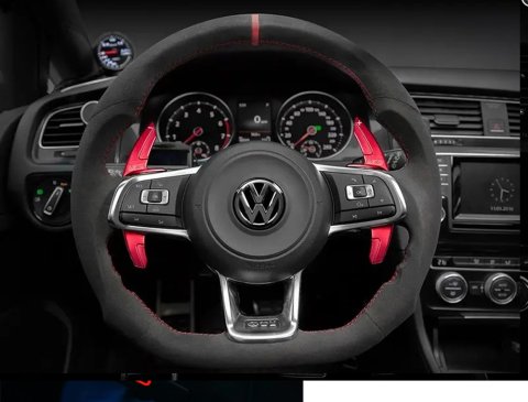 Vw Scirocco Rline Direksiyon F1 Vites Kulakçık Paddle Kırmızı