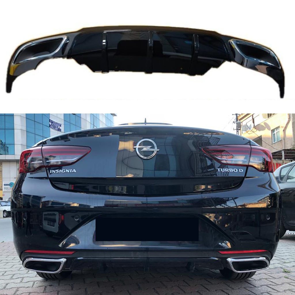 Opel İnsignia Arka Tampon Difüzörü Parlak Siyah 2017 Sonrası