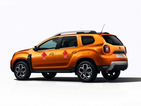 Dacia Duster Cam Çıtası Kromu Nikelajı 2018 Sonrası