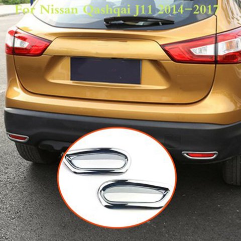 Nissan Qashqai Arka Sis Çerçevesi Kromu Nikelajı 2014-2017